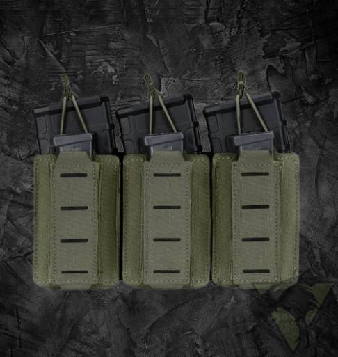 Porte chargeur triple 556+9mm MOLLE